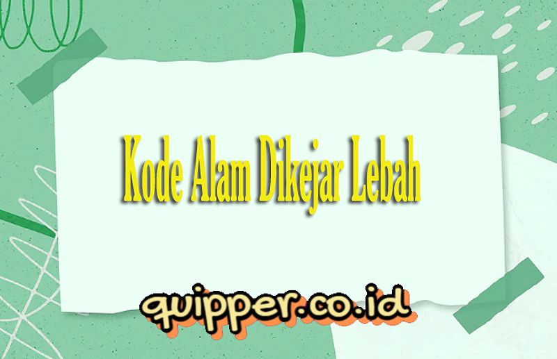 Kode Alam Dikejar Lebah