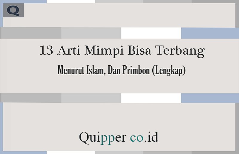 13 Arti Mimpi Bisa Terbang