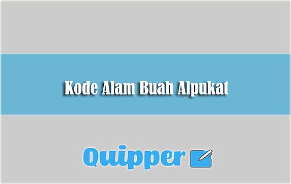 Kode Alam Buah Alpukat