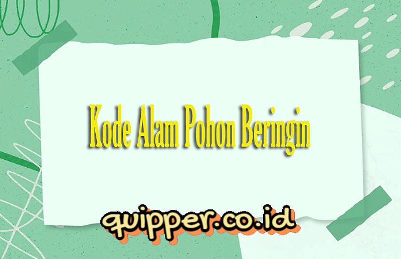 Kode Alam Pohon Beringin